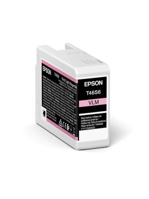 Epson T46S6 Vivid Light Magenta Pro10 Genuine Ink 25ml for P706