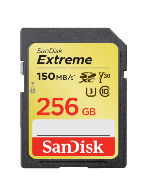 SanDisk Extreme SDXC SDXV5 256GB 150MB/s R 70MB/s W