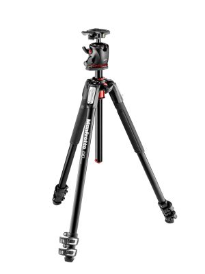 Manfrotto 190XPRO 3-Section Tripod with Ball Head Kit (190XPRO3-BHQ2)
