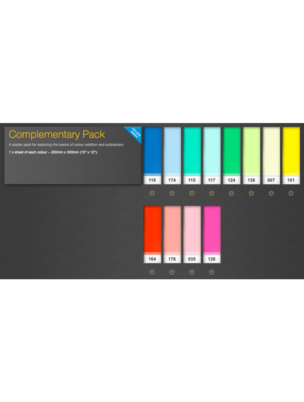 Lee Filters Colour Magic: Saturates Gel Kit SATURATES Gelatin Sheet - View #3